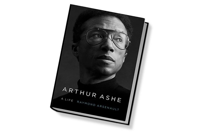 Arthur Ashe headshot on book cover 